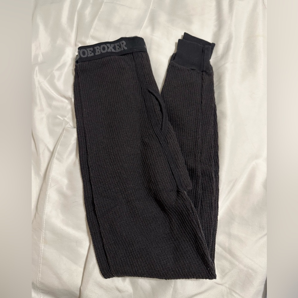 Joe Boxer Black Long Johns Size Small